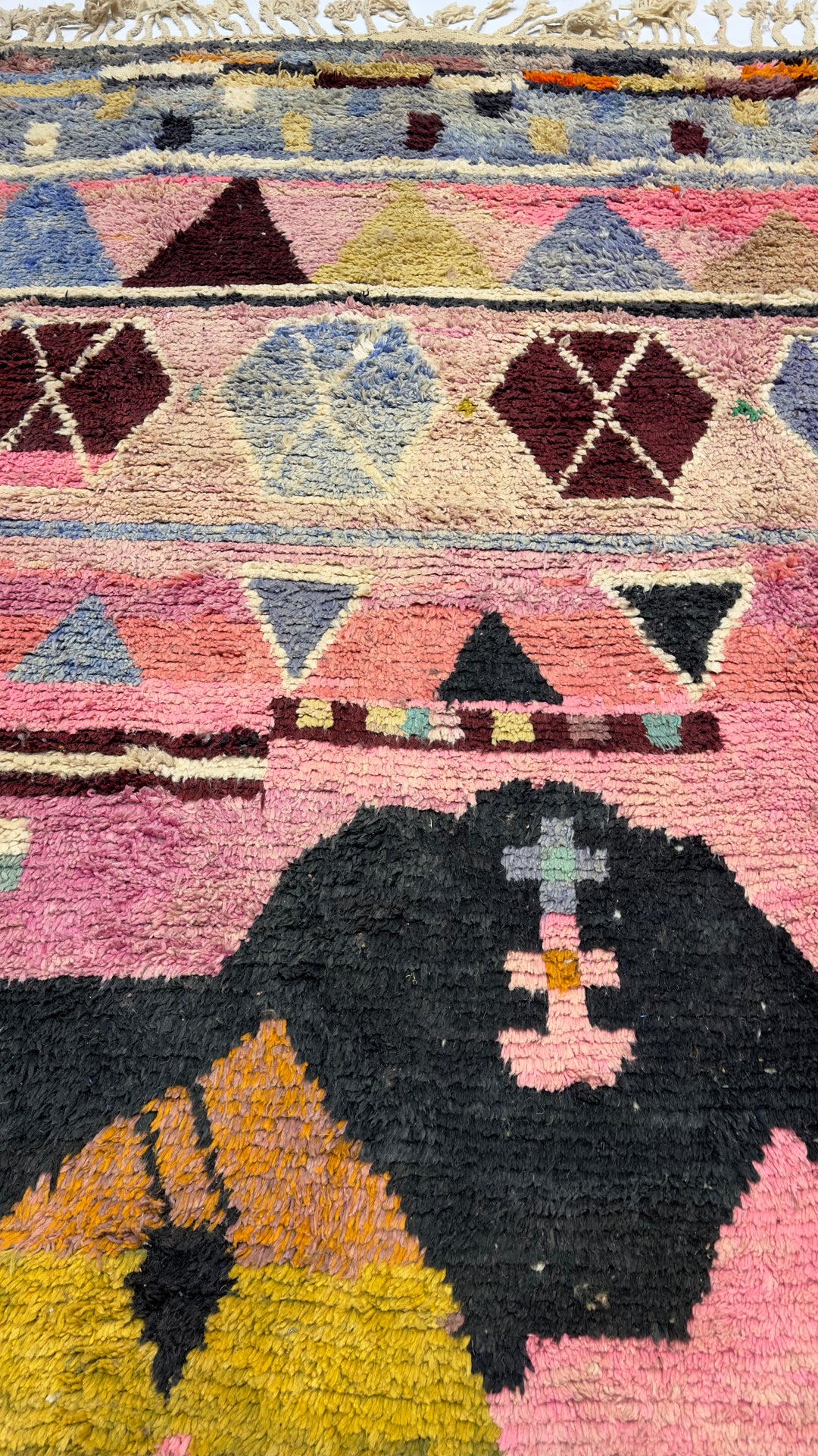 Vintage Moroccan Rug 9’9" x 12’8"