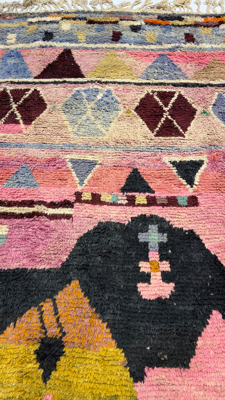 Vintage Moroccan Rug 9’9" x 12’8"