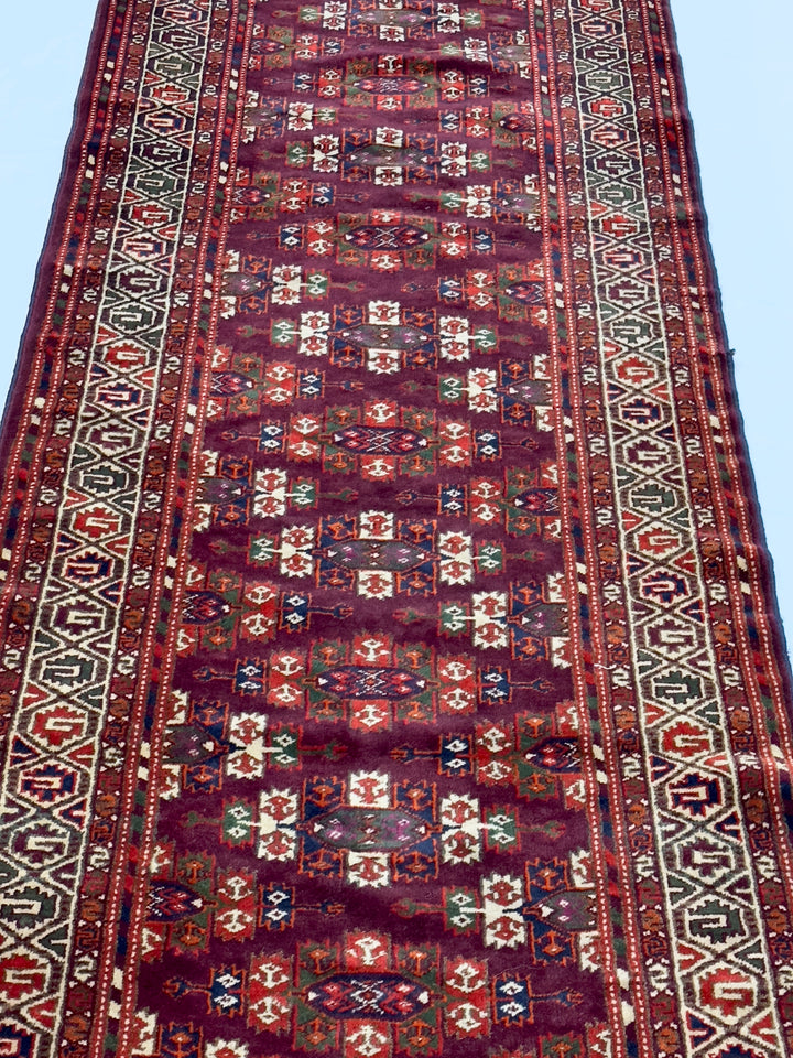 Antique Fine Turkmen Tribal Runner 2’11” x 8’11”