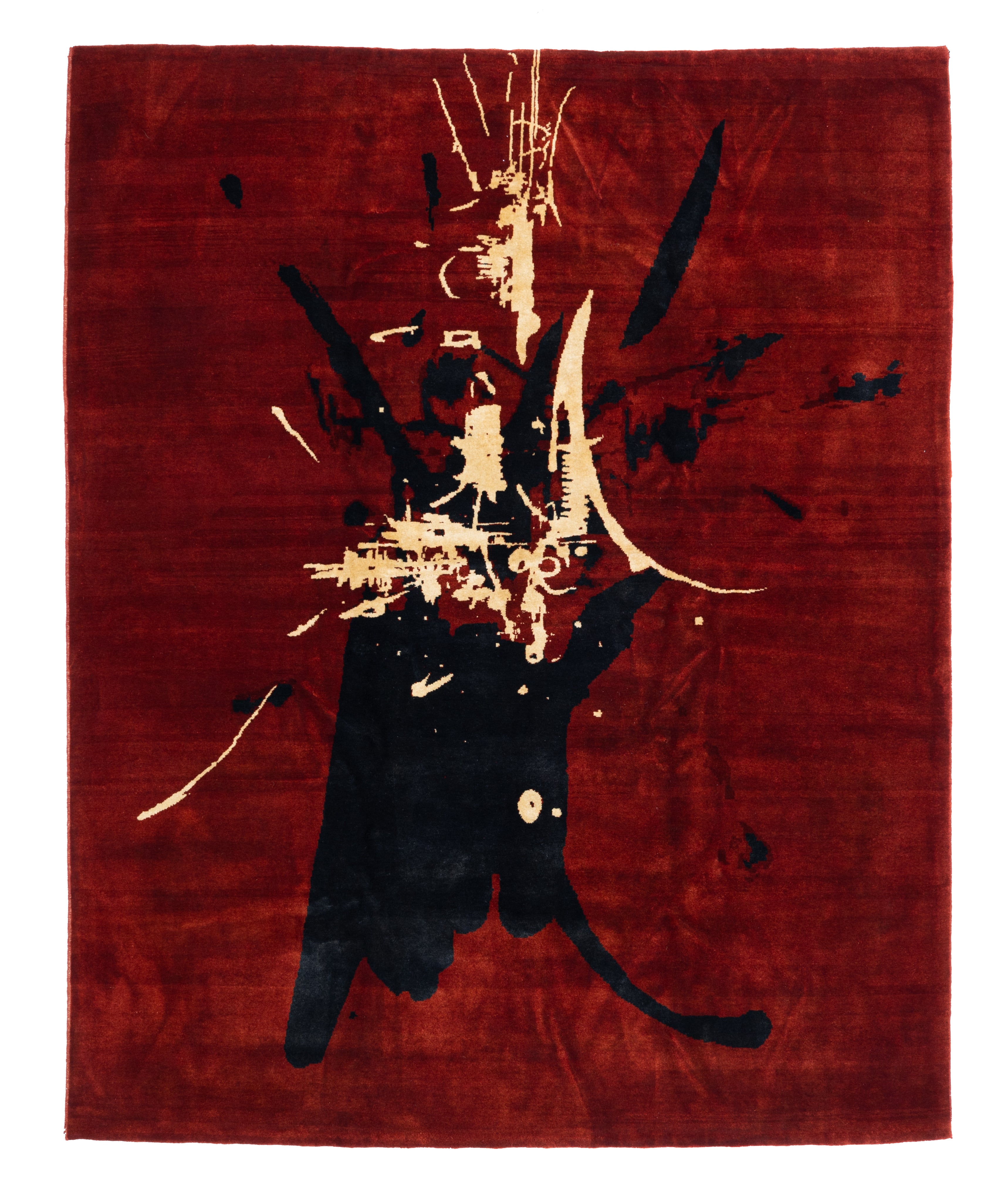 French Mid Century Artistic Wool Designer Rug 6'7'' x 8'2'' – Victor ...