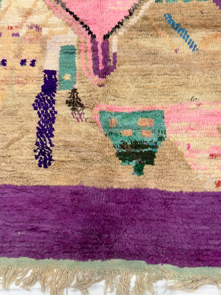 Vintage Moroccan Rug 5'8" x 9’7”