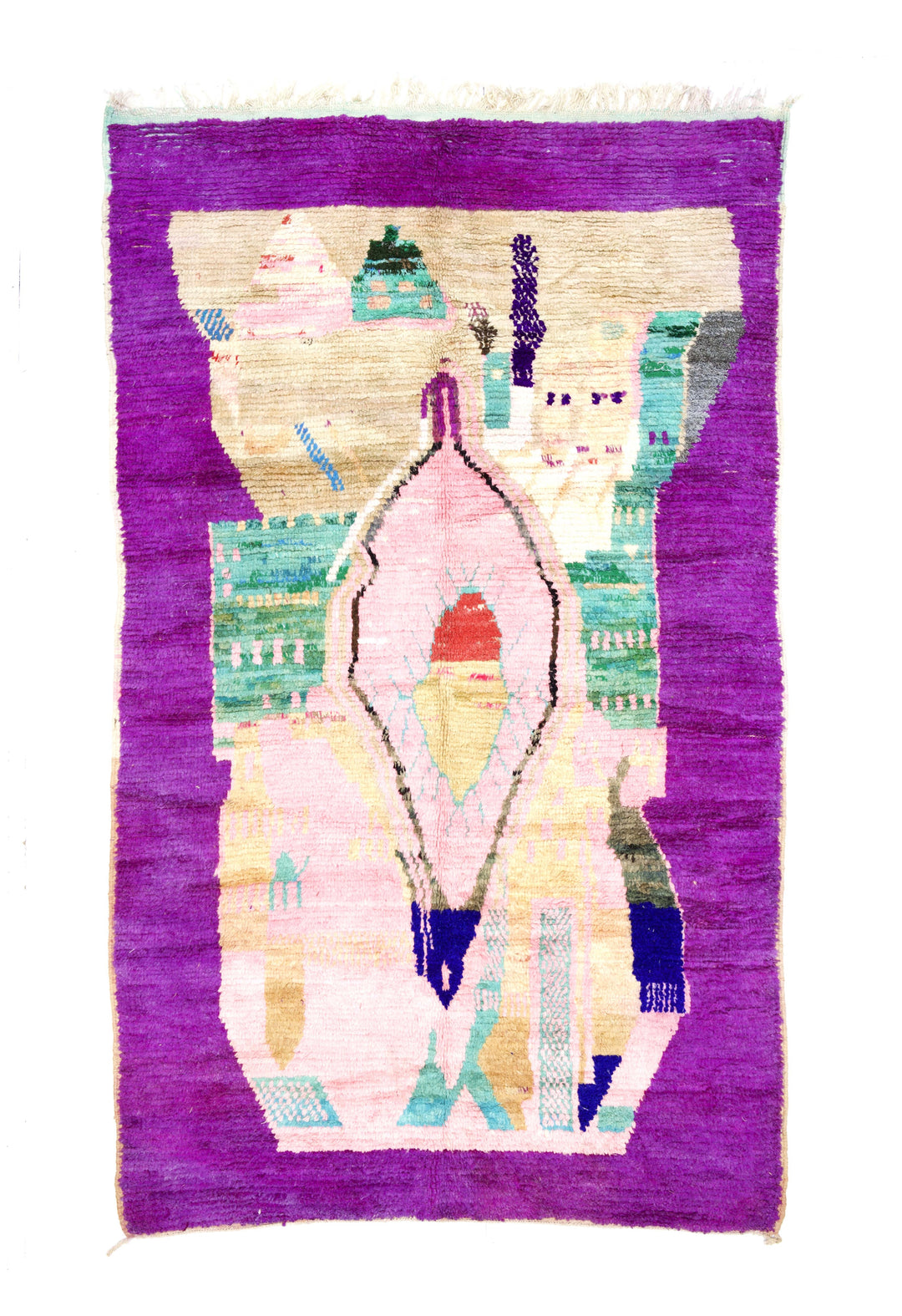 Vintage Moroccan Rug 5'8" x 9’7”