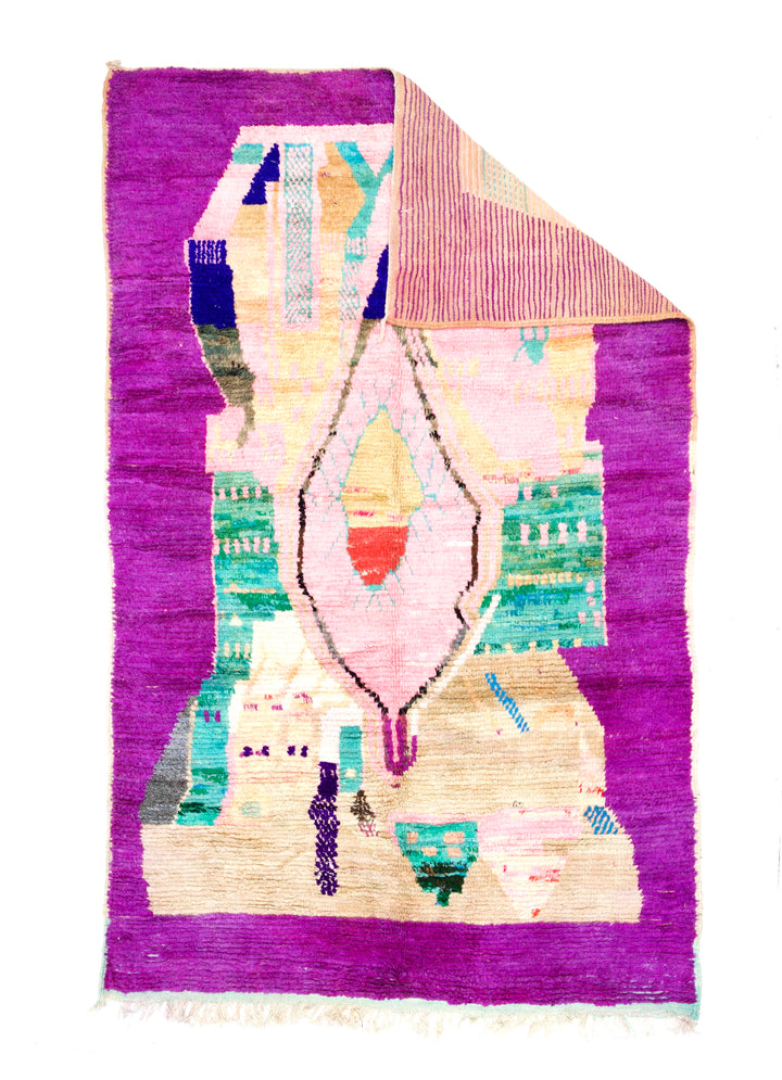 Vintage Moroccan Rug 5'8" x 9’7”