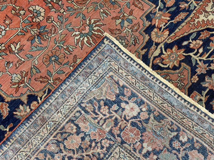 Antique Persian Farahan Sarouk Rug 9’4" x 12’1"