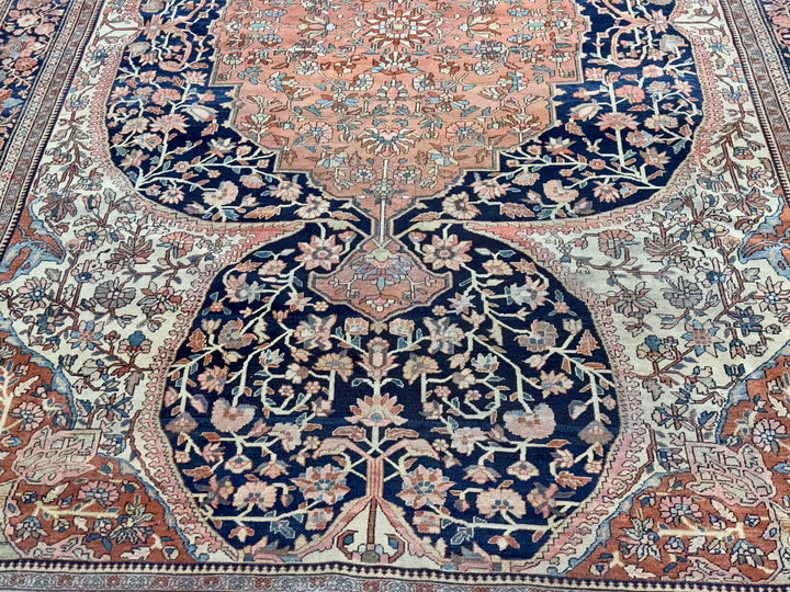 Antique Persian Farahan Sarouk Rug 9’4" x 12’1"