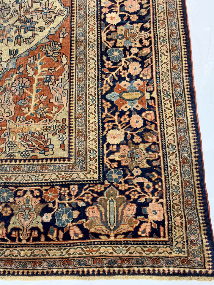 Antique Persian Farahan Sarouk Rug 9’4" x 12’1"