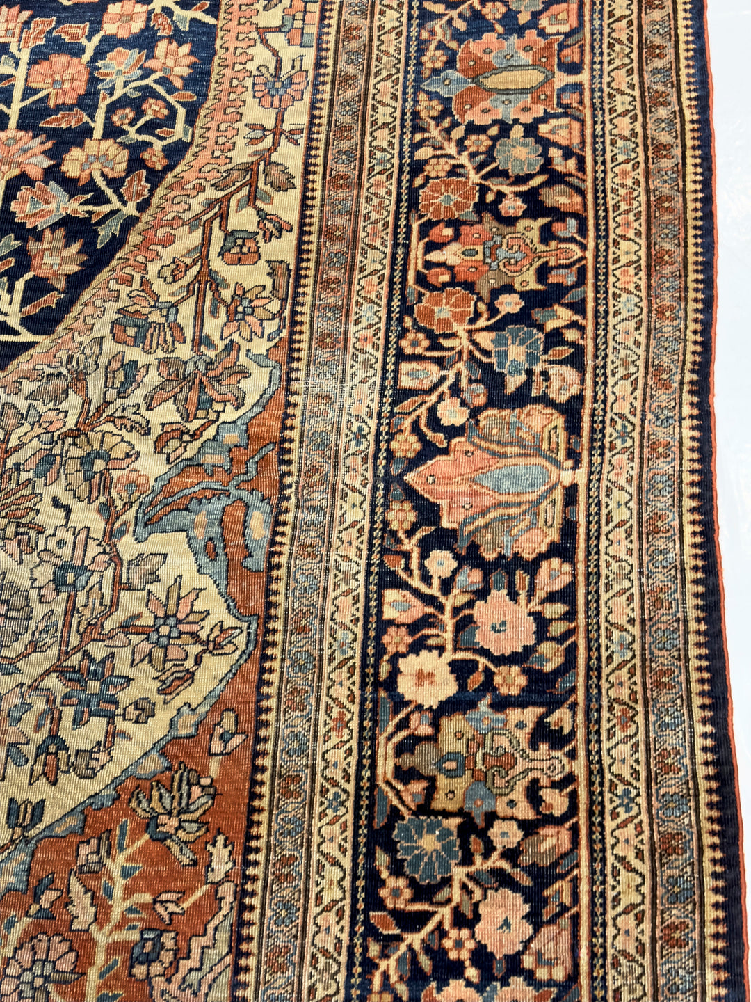 Antique Persian Farahan Sarouk Rug 9’4" x 12’1"
