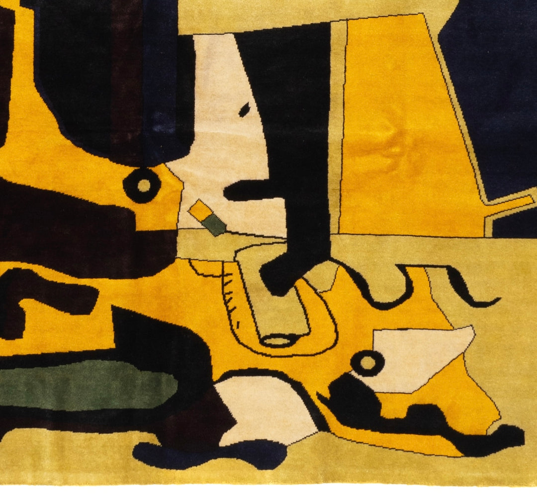French Artistic Design Inspired by Le Corbusier Rug 7'2" x 9'0"
