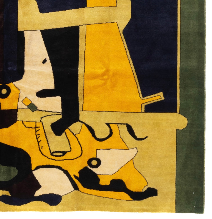 French Artistic Design Inspired by Le Corbusier Rug 7'2" x 9'0"