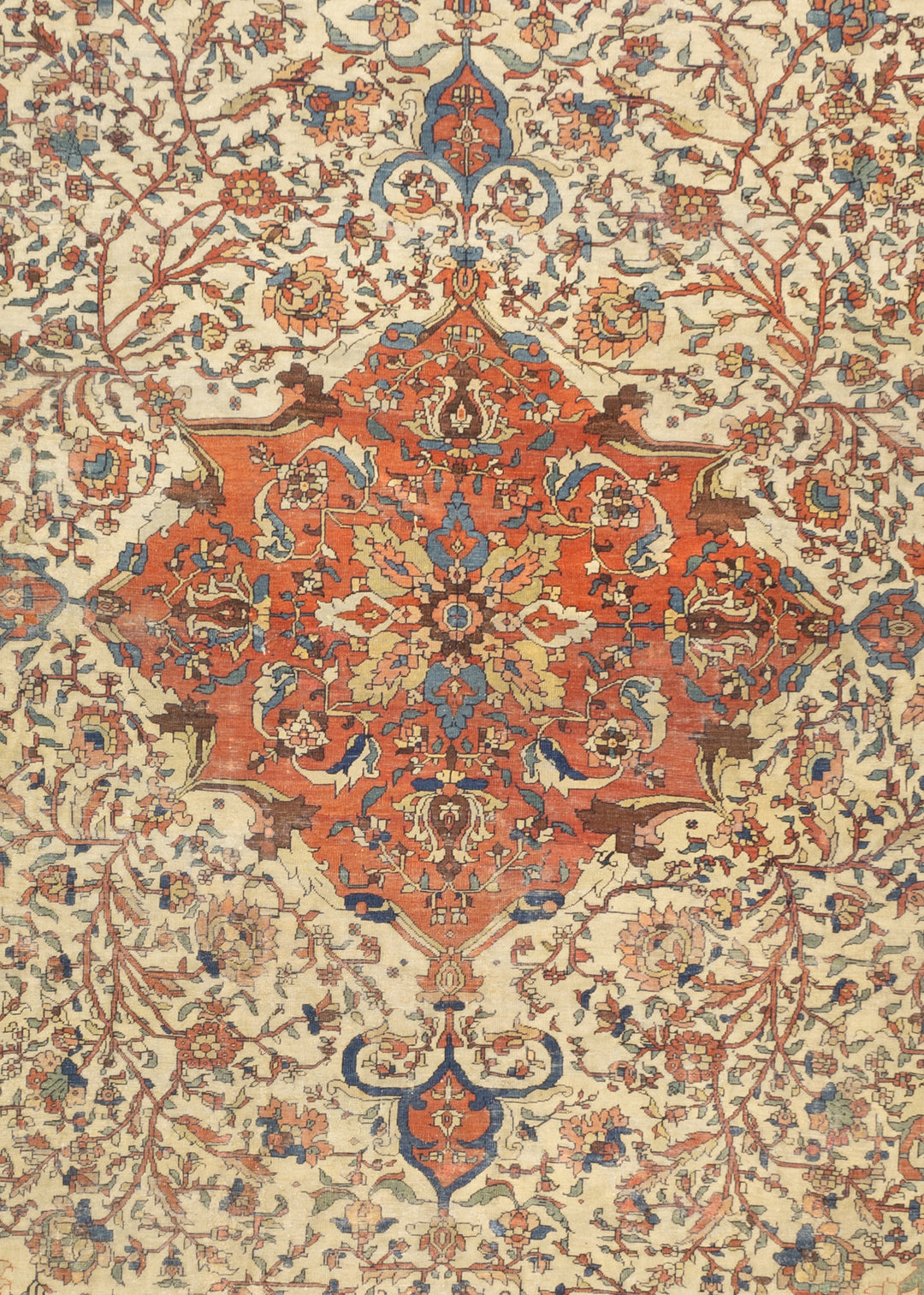 Antique Persian Farahan Sarouk Rug 7’3" x 10’5"