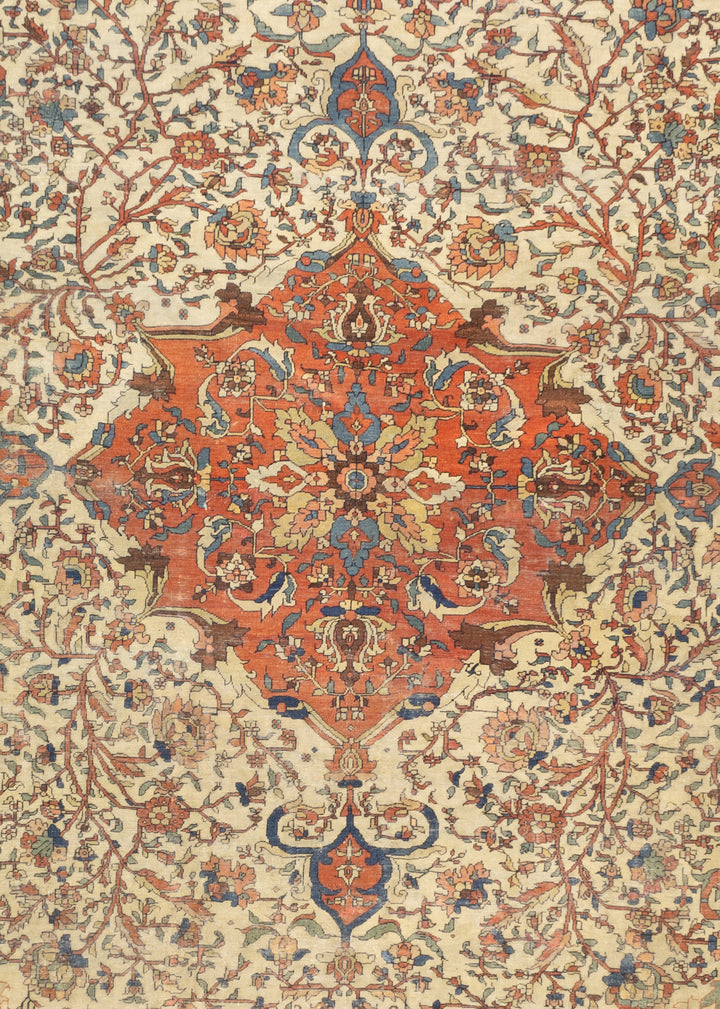 Antique Persian Farahan Sarouk Rug 7’3" x 10’5"