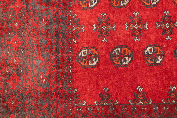 Fine Vintage Afghan Bokara Wool Rug 6'8'' x 9'6''