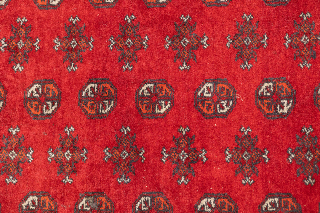 Fine Vintage Afghan Bokara Wool Rug 6'8'' x 9'6''