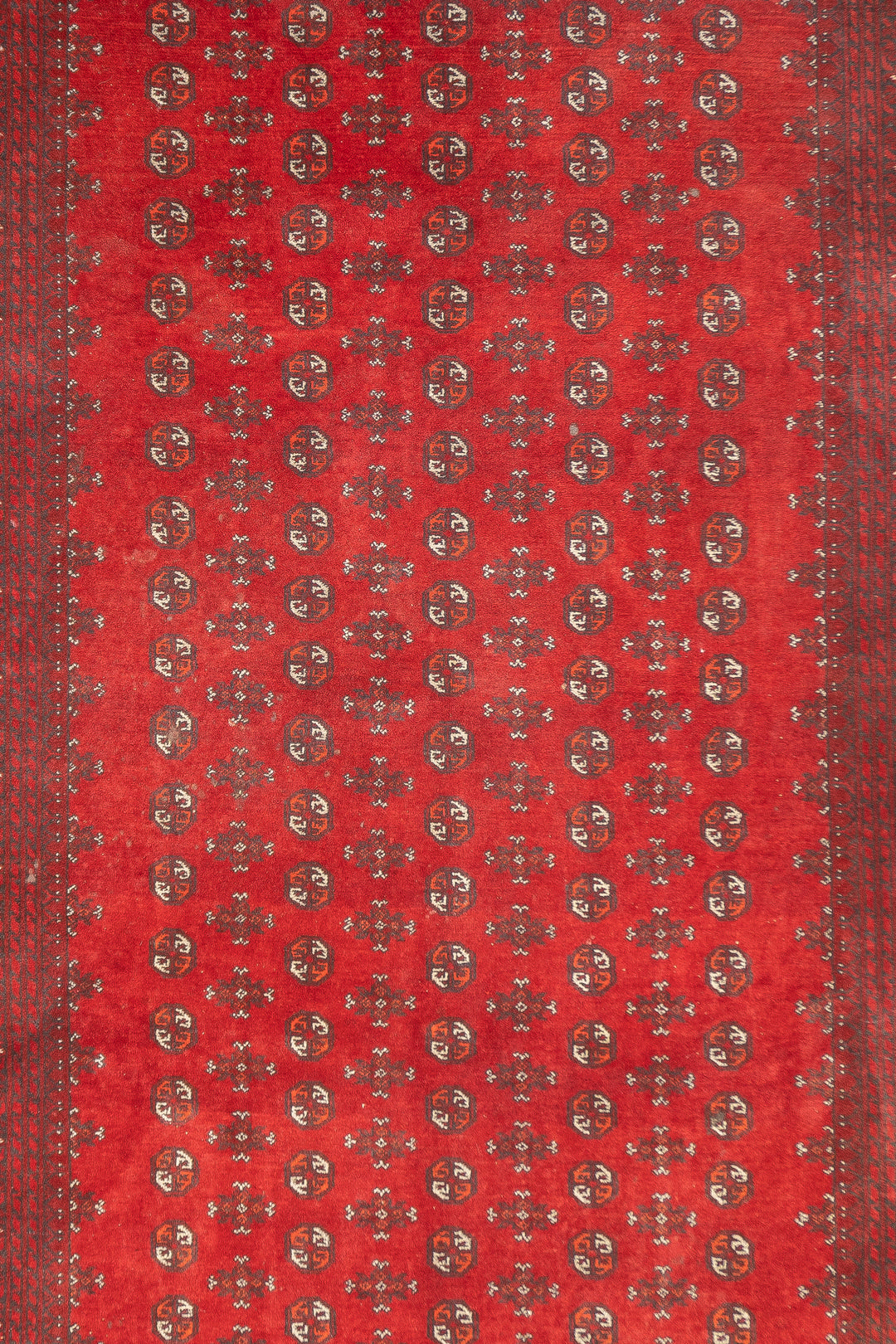 Fine Vintage Afghan Bokara Wool Rug 6'8'' x 9'6''