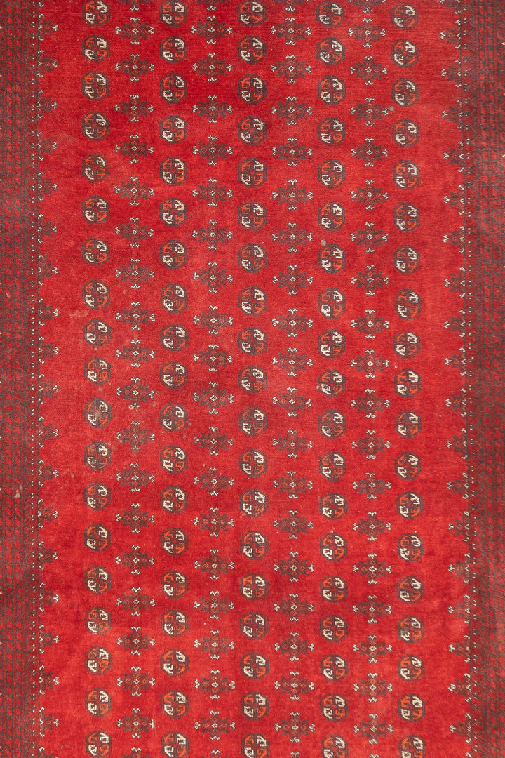 Fine Vintage Afghan Bokara Wool Rug 6'8'' x 9'6''
