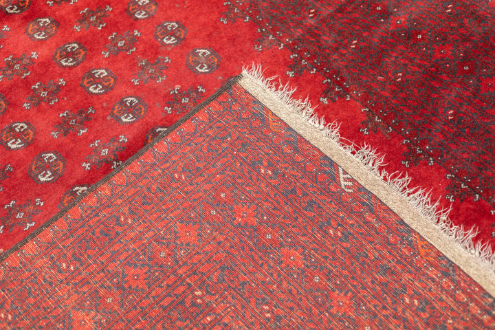 Fine Vintage Afghan Bokara Wool Rug 6'8'' x 9'6''