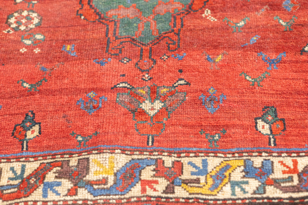 Fine Antique  Wool Foundation Lori Hallway Rug 4'7" x 11'4"