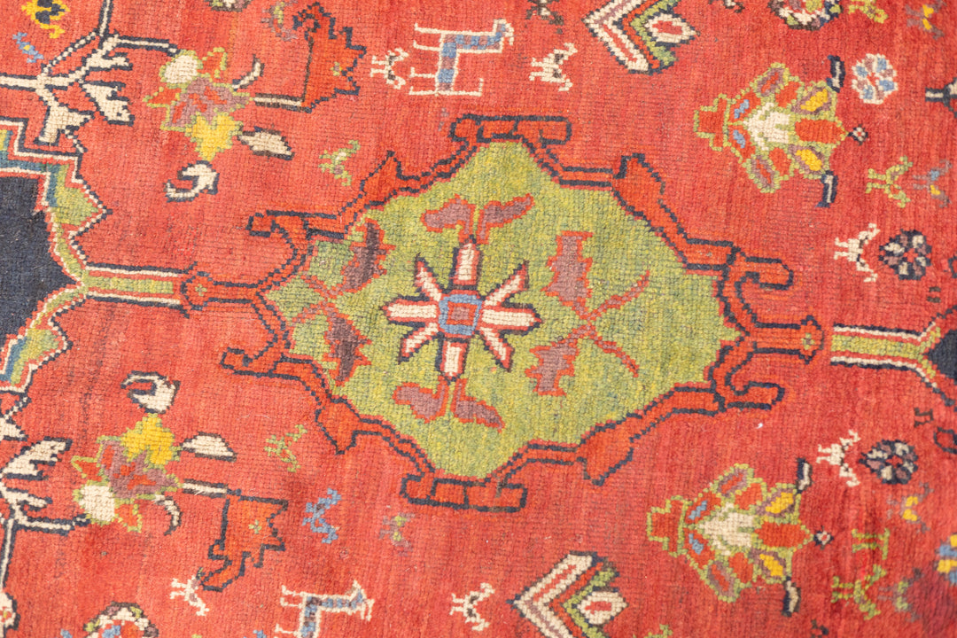 Fine Antique  Wool Foundation Lori Hallway Rug 4'7" x 11'4"