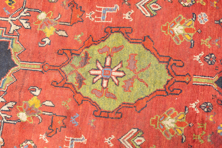 Fine Antique  Wool Foundation Lori Hallway Rug 4'7" x 11'4"