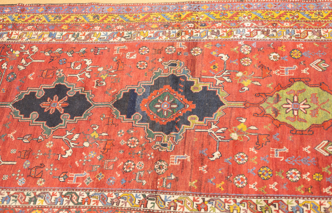Fine Antique  Wool Foundation Lori Hallway Rug 4'7" x 11'4"