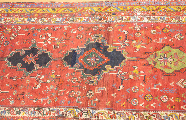 Fine Antique  Wool Foundation Lori Hallway Rug 4'7" x 11'4"