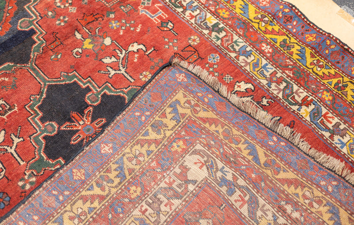 Fine Antique  Wool Foundation Lori Hallway Rug 4'7" x 11'4"