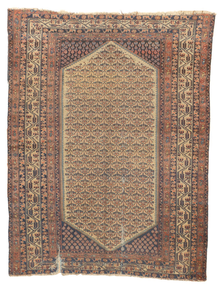 Antique Persian Malayer Rug 5'0" x 6'5"