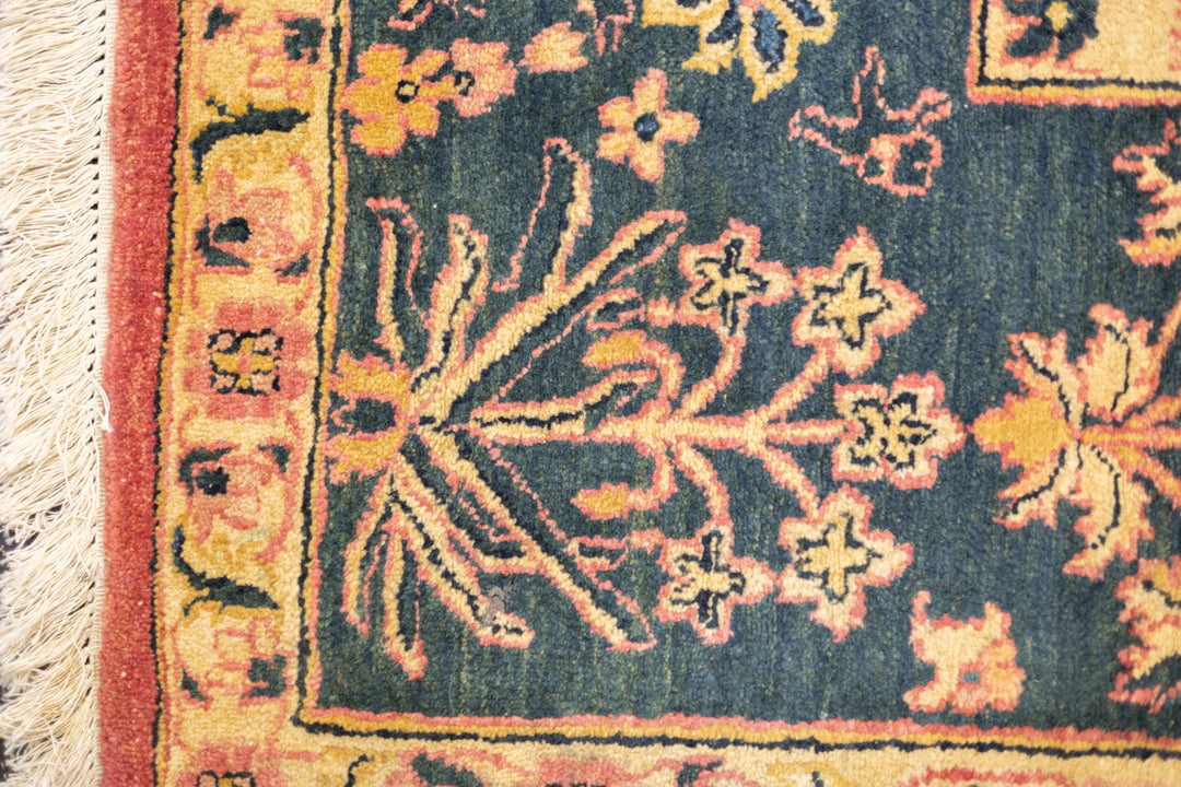 Antique Indian Agra Wool Rug 8'11" x 12'1"