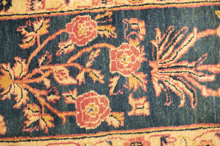 Antique Indian Agra Wool Rug 8'11" x 12'1"