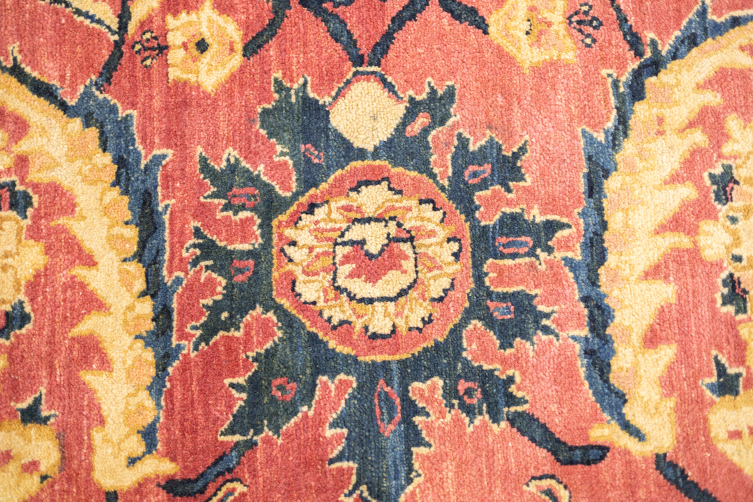 Antique Indian Agra Wool Rug 8'11" x 12'1"