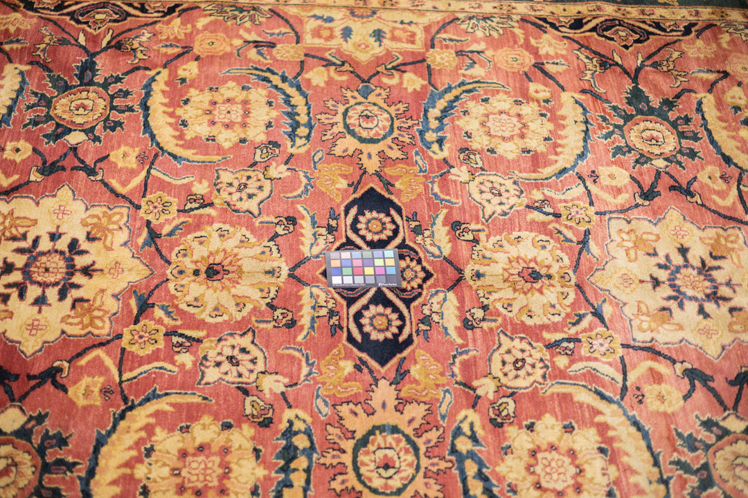 Antique Indian Agra Wool Rug 8'11" x 12'1"