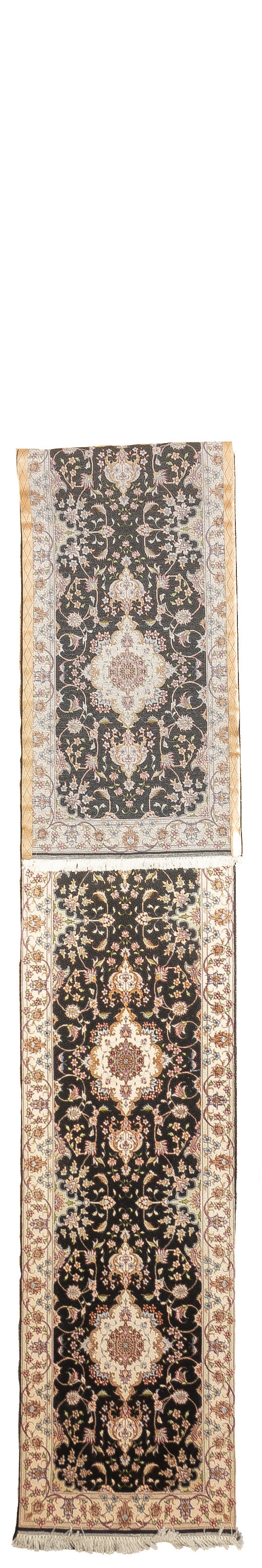 Extremely Fine Persian Tabriz Wool & Silk Long Rug 2'6'' x 17'1''