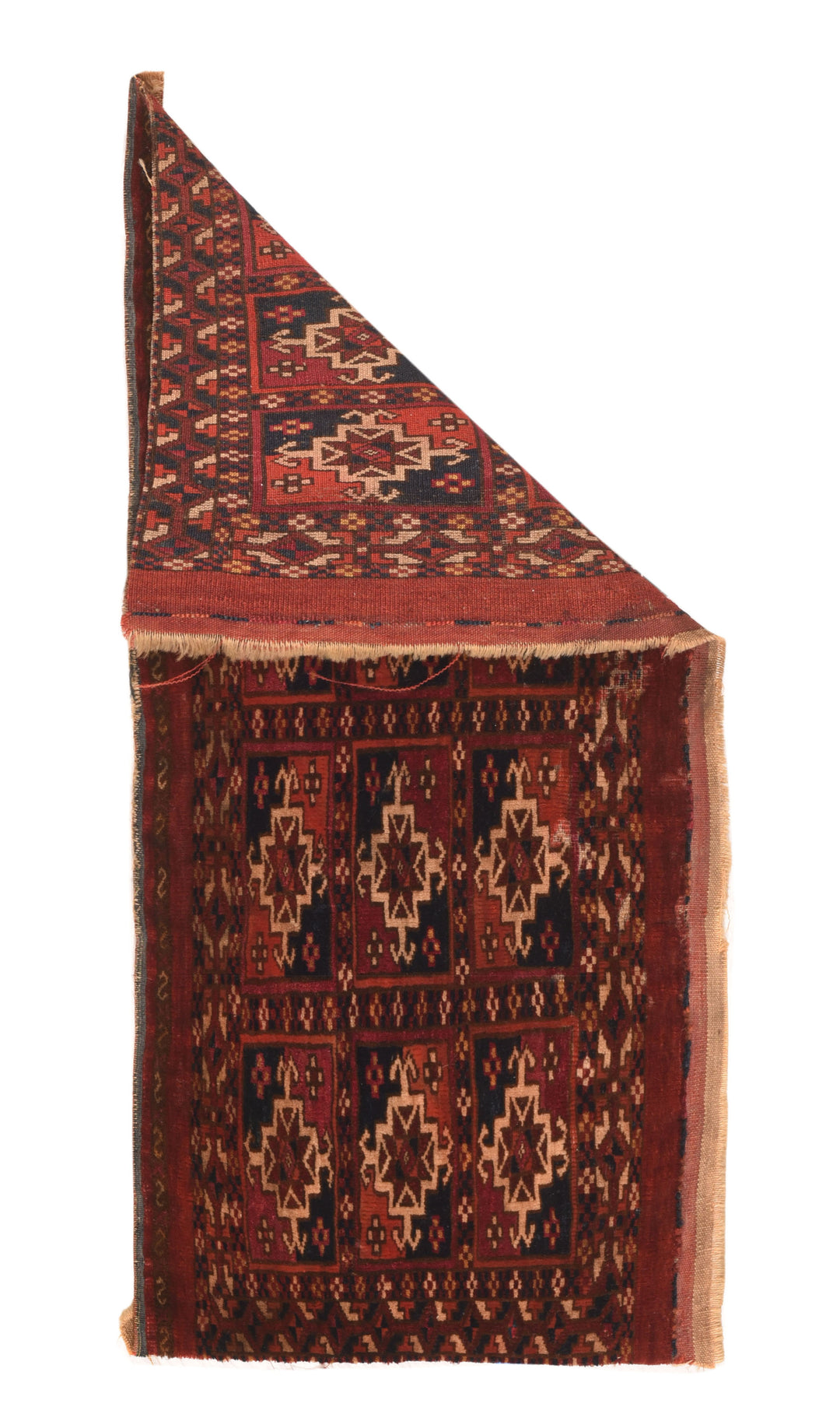 Antique Russian Turkmen Rug 1'4'' x 2'8''
