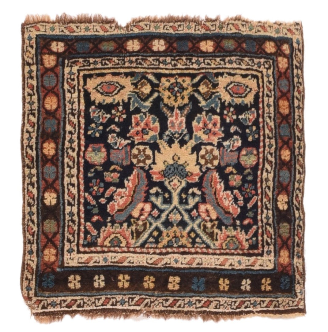 Antique Caucasian Kurdish Rug 1'9'' x 1'9'' – Victor Gallery