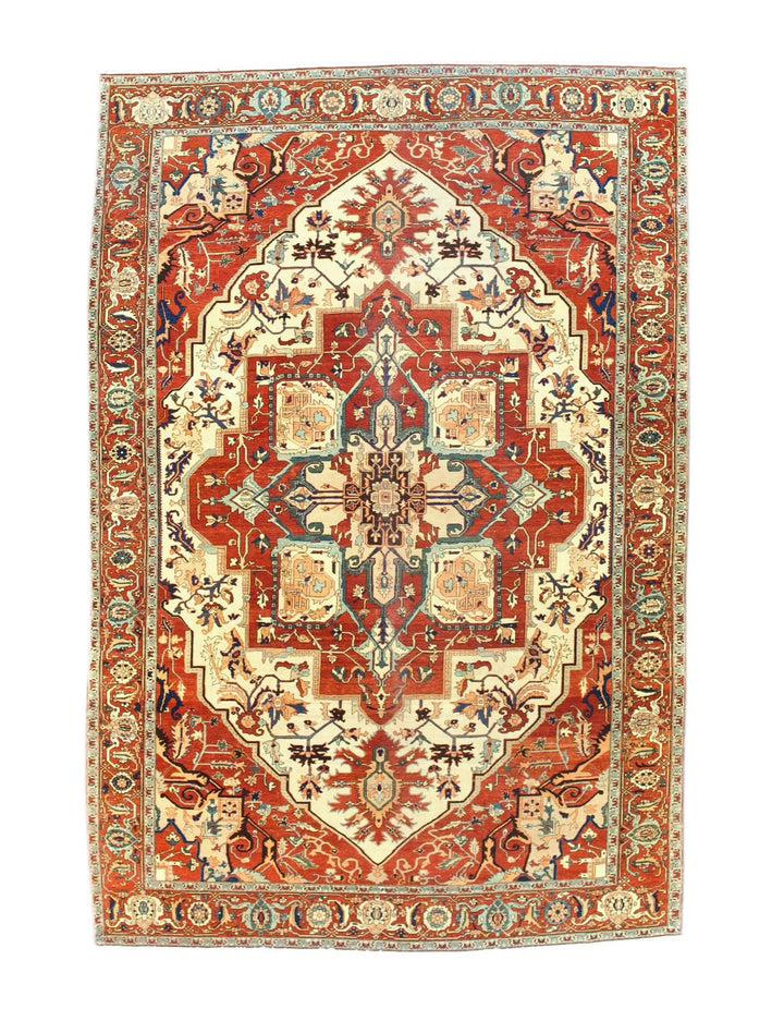 Antique Persian Serapi Rug 9'4" x 13'11"