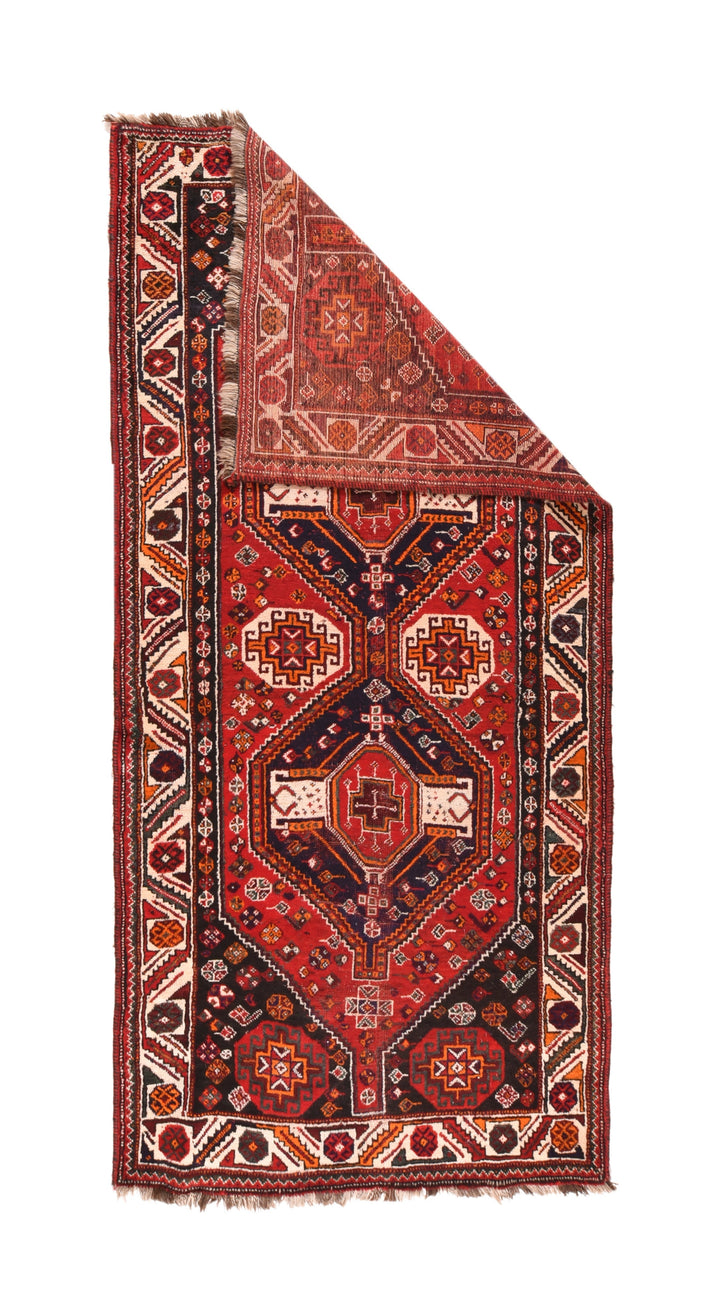 Vintage Shiraz Rug 4'5'' x 9'4''