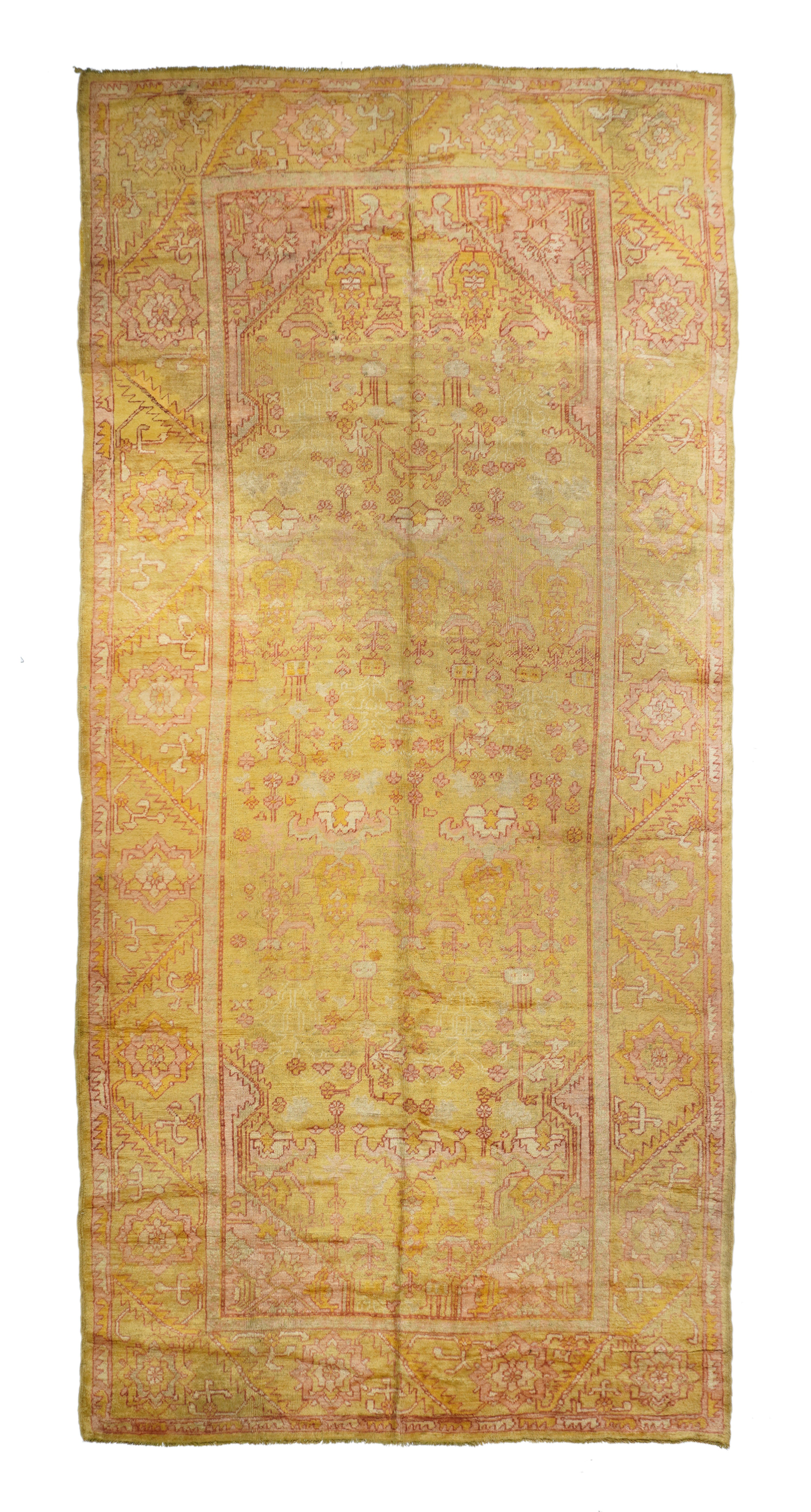 Antique Oushak Rug 7’2” x 14’10