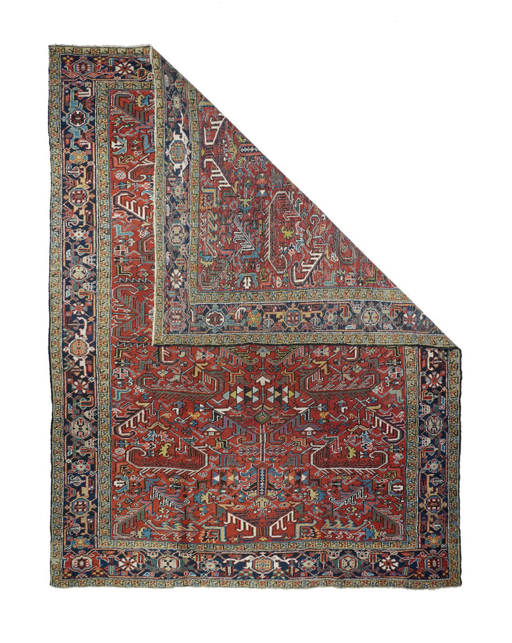 Persian Heriz Wool on Cotton 7'5''x11'