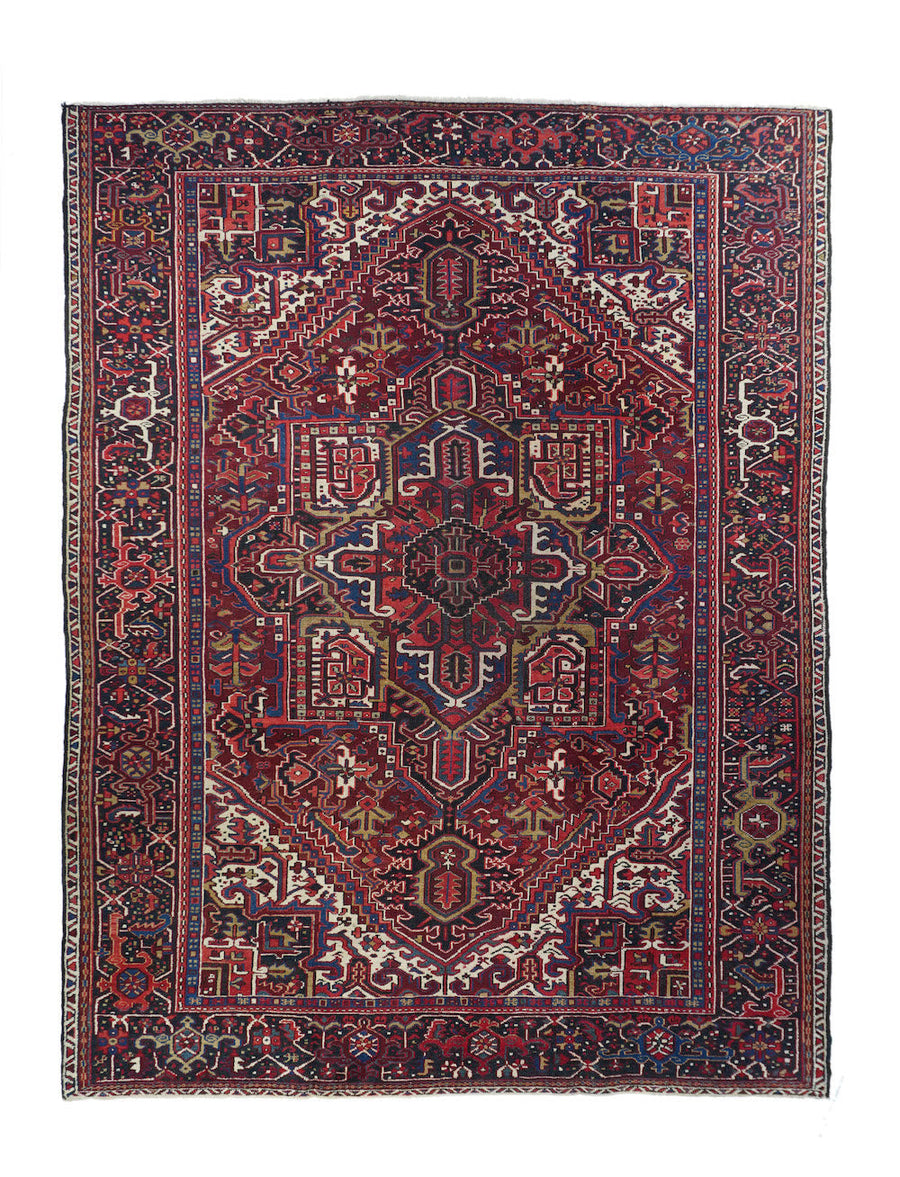Vintage Heriz Rug 7'9'' x 10'8''