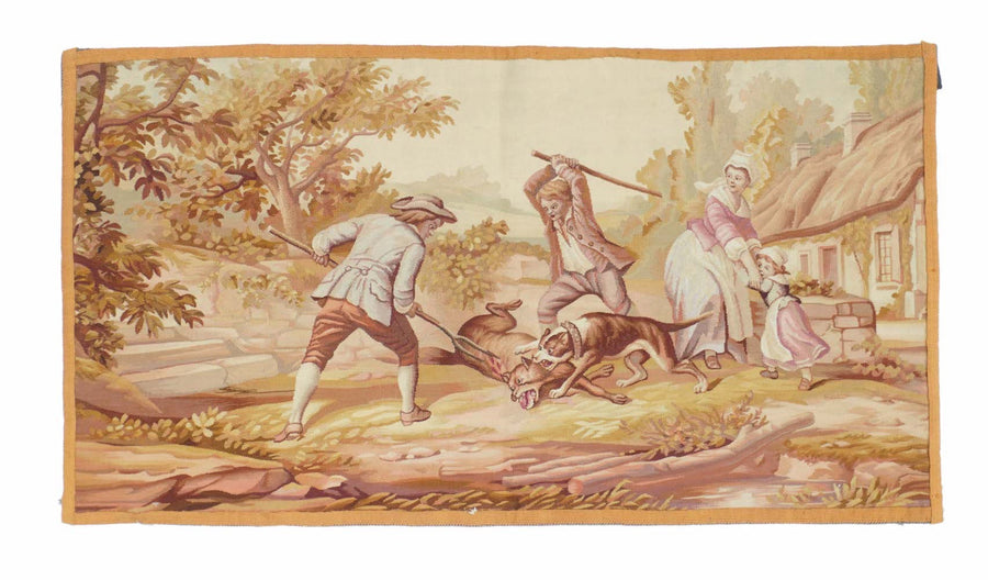 Antique French Tapestry 2'0'' x 3'9''
