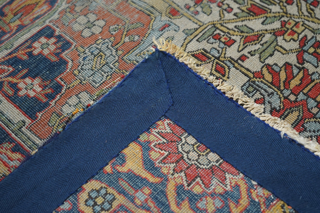 Antique Mohtasham Kashan Rug 4'0'' x 6'2''