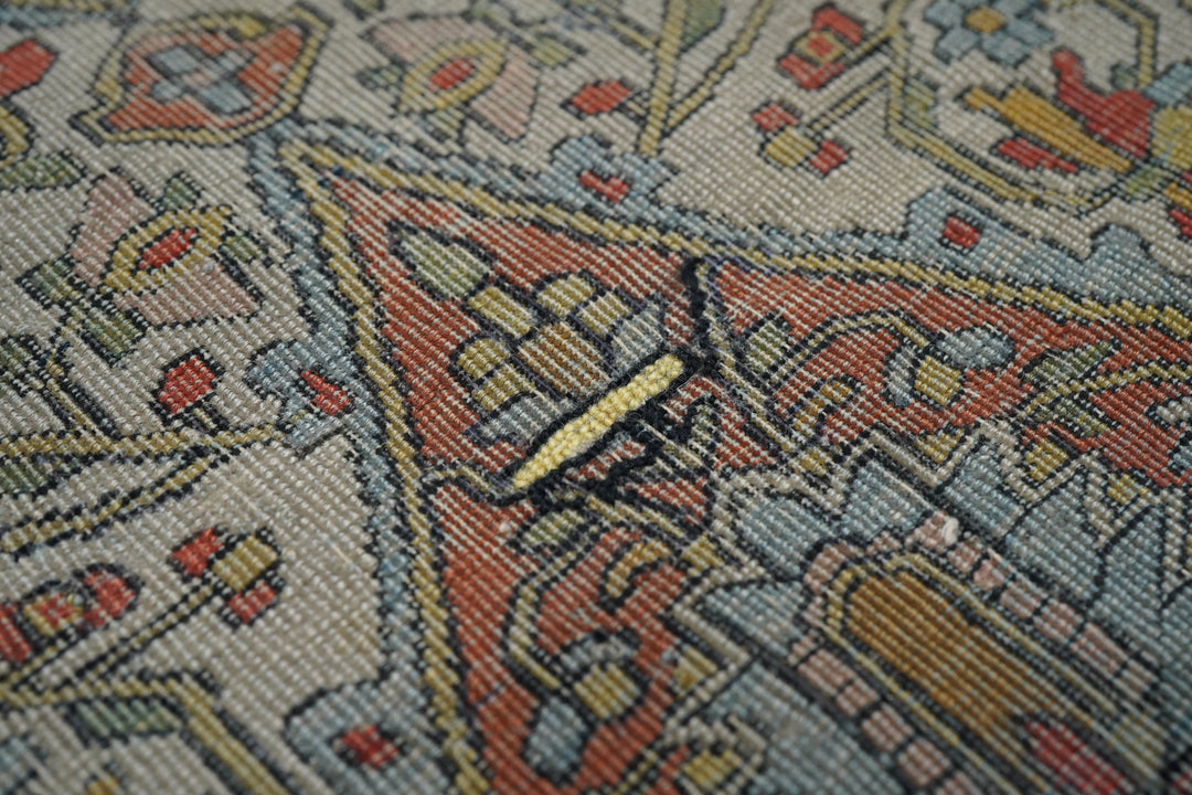 Antique Mohtasham Kashan Rug 4'0'' x 6'2''