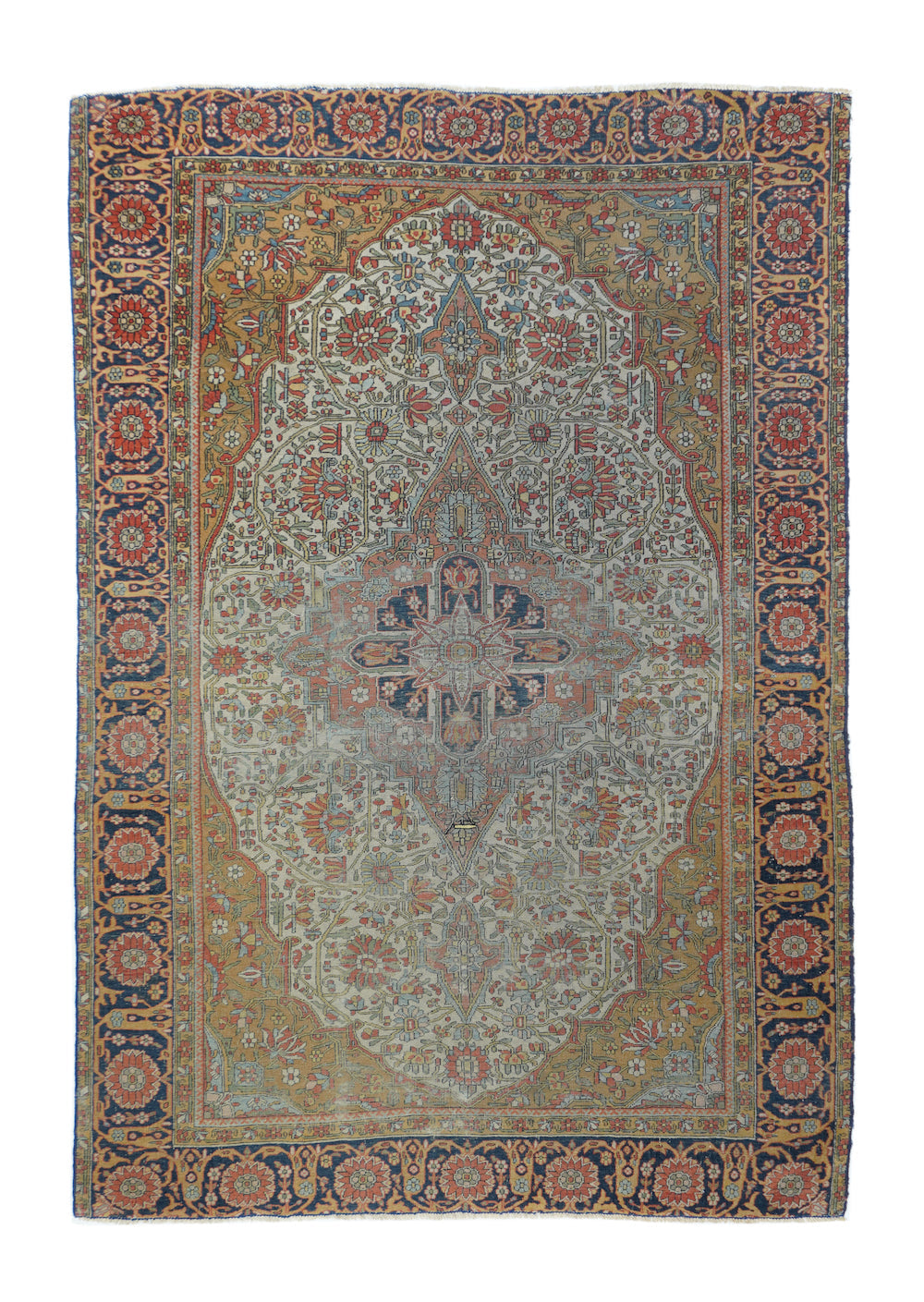 Antique Kashan Rug 4'0'' x 6'2''