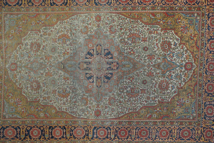 Antique Mohtasham Kashan Rug 4'0'' x 6'2''