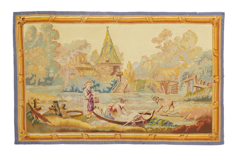 Antique French Tapestry 2'6'' x 4'0''