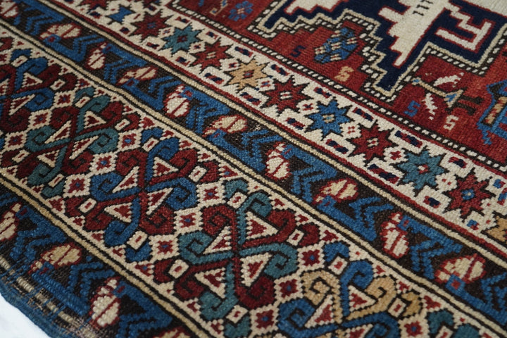 Antique Shirvan Caucasian Rug 3'8'' x 8'3''