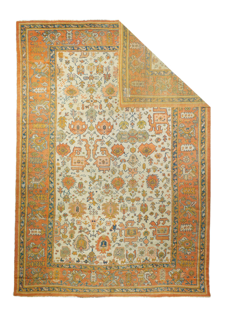 Antique Oushak Rug 9'0'' x 13'5''
