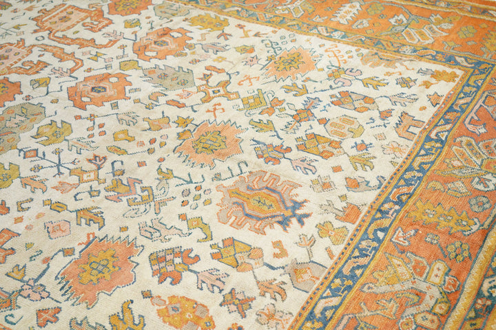 Antique Oushak Rug 9'0'' x 13'5''