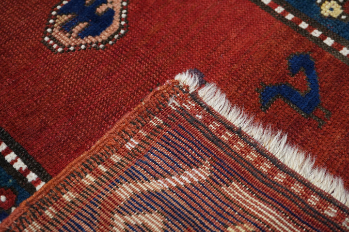 Antique  Caucasian Kazak Rug 4'11'' x 7'0''