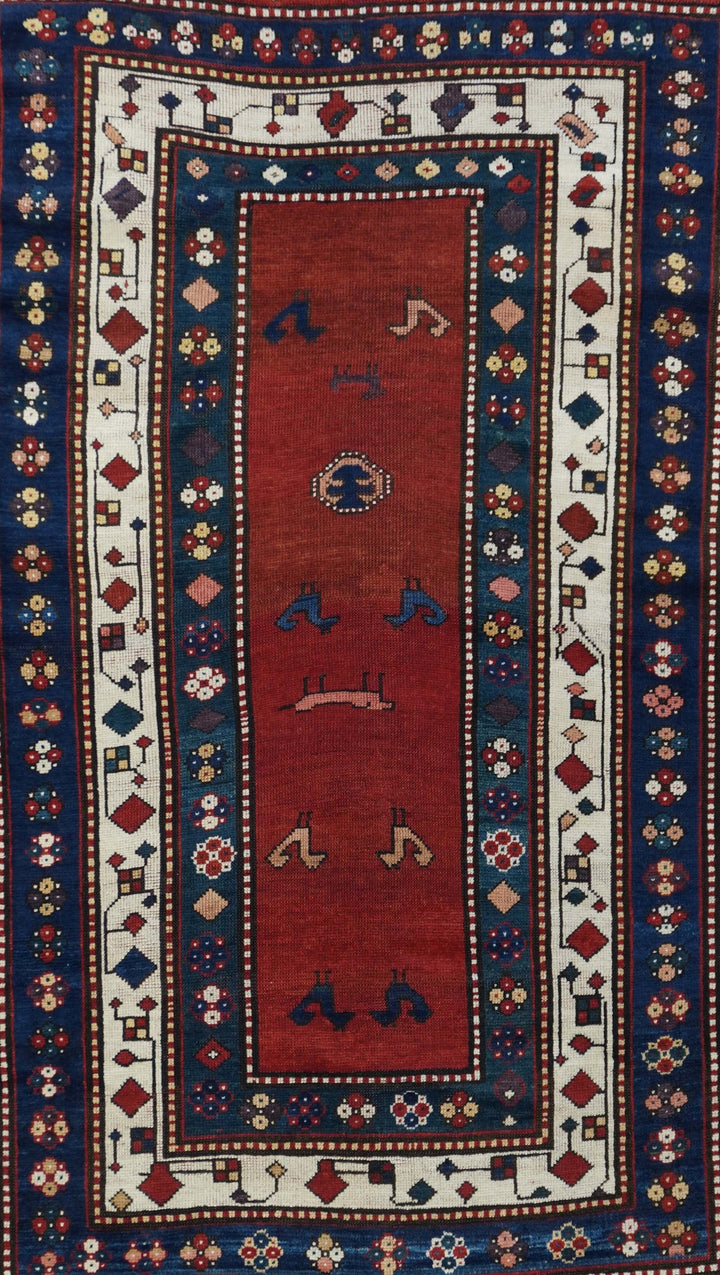 Antique  Caucasian Kazak Rug 4'11'' x 7'0''